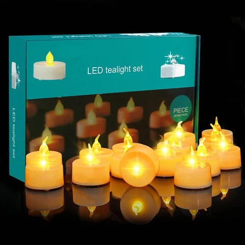 Selorven LED Tea Light Candles – Pack of 24